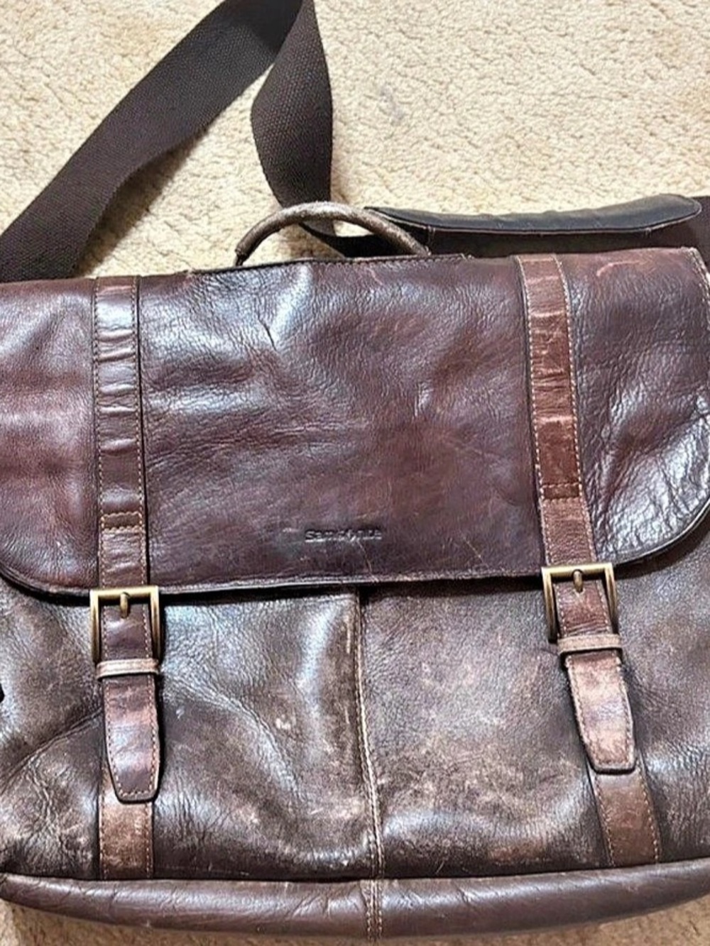 Samsonite Brown Laptop Messenger Bag